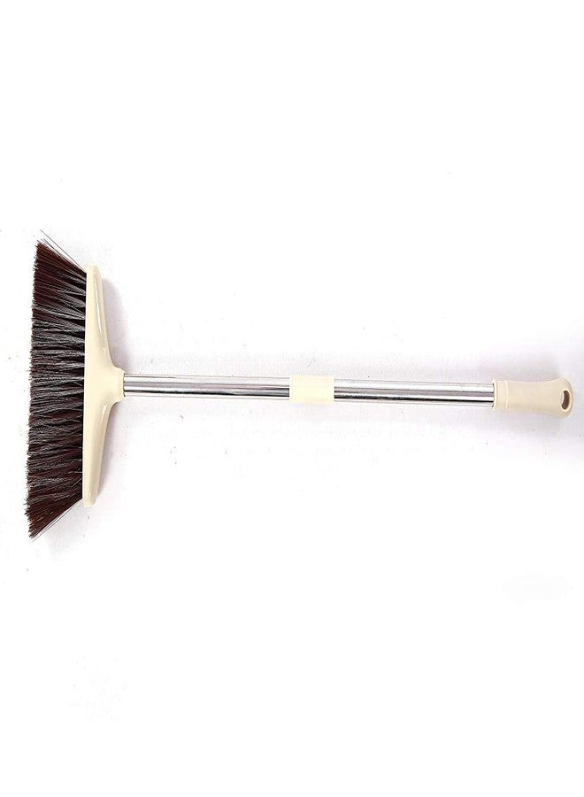 Ceatsy Broom and Dustpan Set Extendable Long Handle Brooms Upright Standing Dustpans Lightweight Stainless Self-Clean Soft Broom Combo for Home Indoor Kitchen Lobby Office Living Room - Image 3